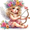 Acrylic Special Shape Angel Girl Cupid Arrow Diamond Painting Hanging Pendant
