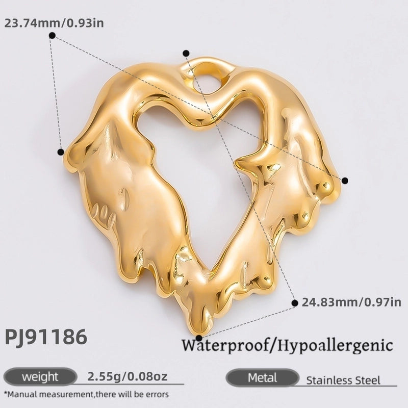1 Piece 304 Stainless Steel Devil’s Eye Conch Heart Shape Jewelry Accessories Pendant