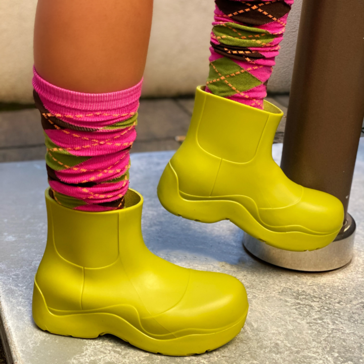 Women’s Round Toe Candy Rain Boots - vzzhome