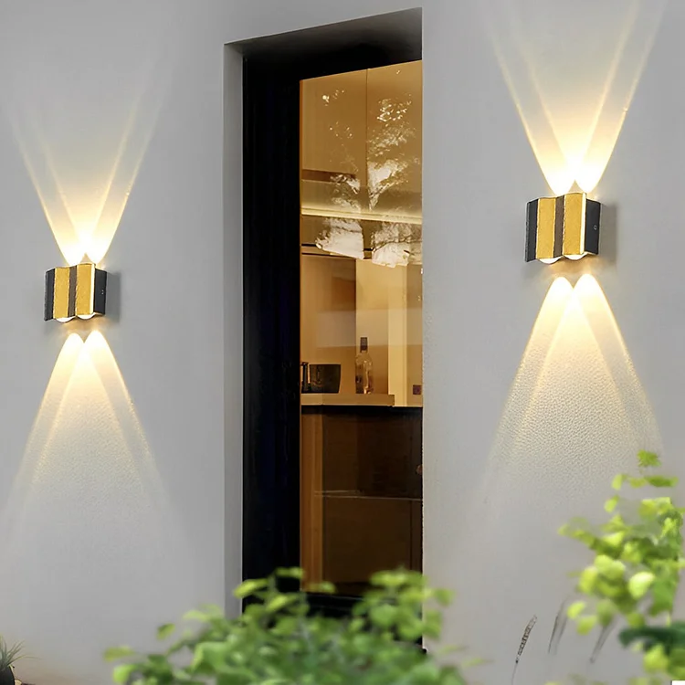 Wavy Creative Up and Down Light LED Waterproof Modern Wall Lights Fixture - Appledas