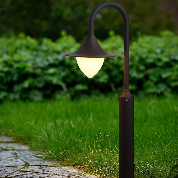 Nordic Minimalist Arc Arm Lawn Lamp LED Waterproof Outdoor Landscape Decorative Lighting - Appledas