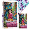 (40*70cm)DIY Full Round Drill Diamond Painting-Girl