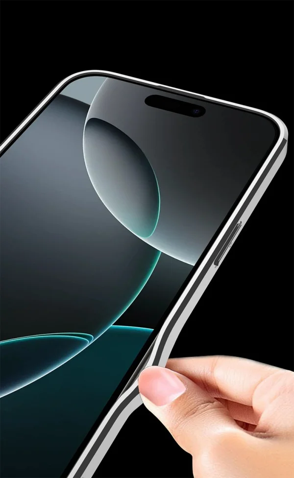 Electroplating Plain Leather Z-shaped Wireless Charging IPhone 16 Anti-fall Leather Case