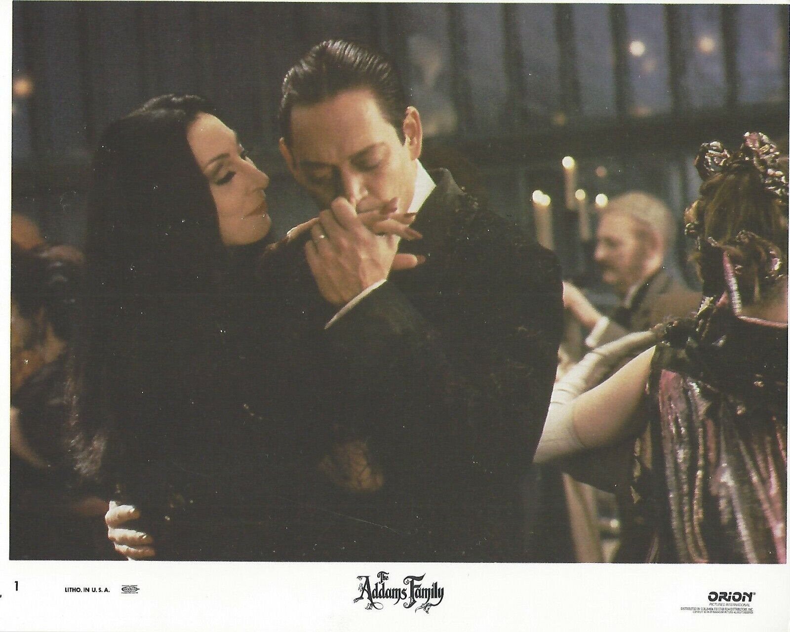 Addams Family Original 8x10 Lobby Card Poster 1991 Photo Poster painting #1 Anjelica Raul