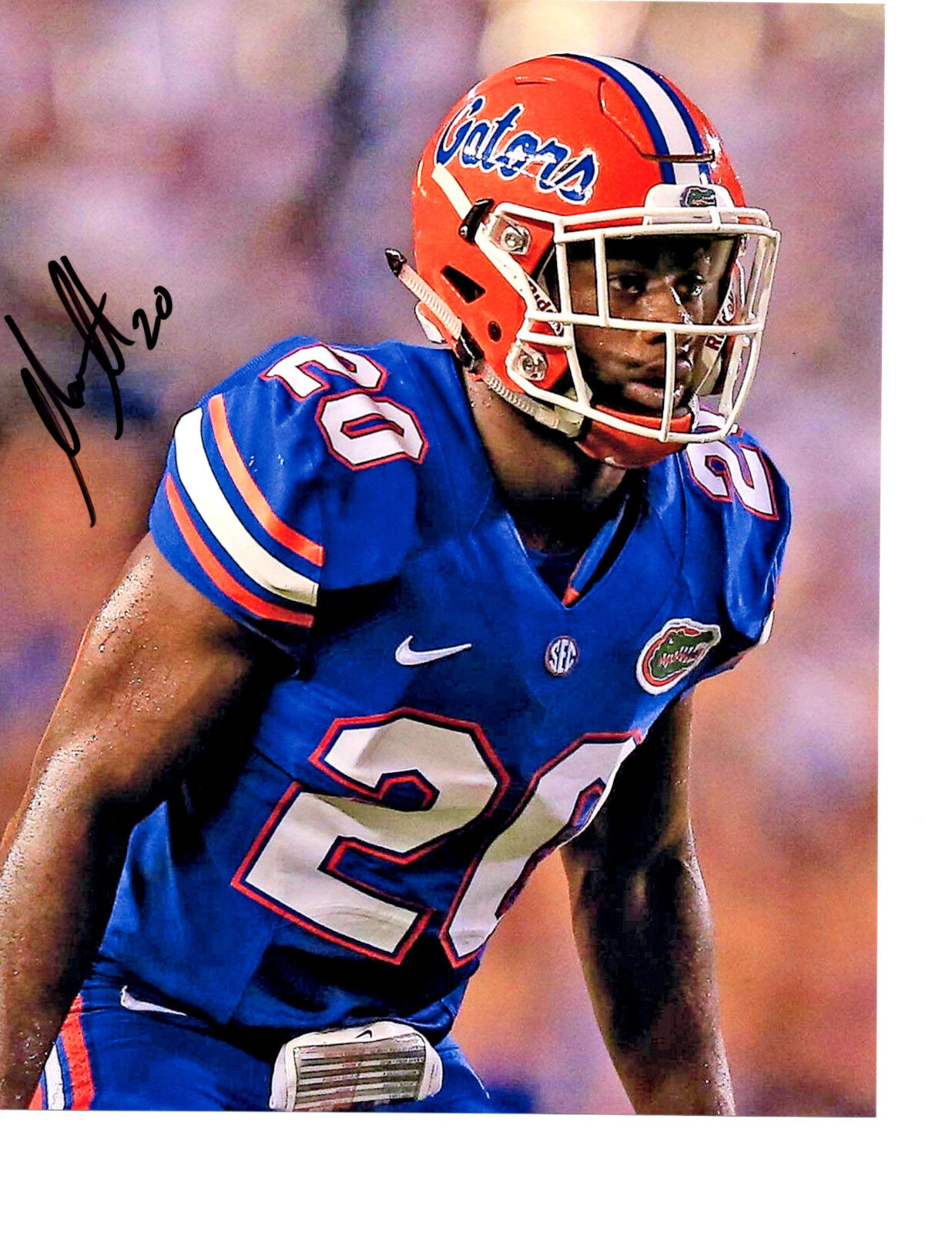 Marcus Maye Florida Gators signed autographed 8x10 football Photo Poster painting The Swamp b