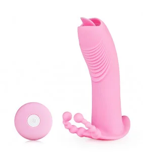 Tongue Licking Ring Vibrating Wearable Sex Toy
