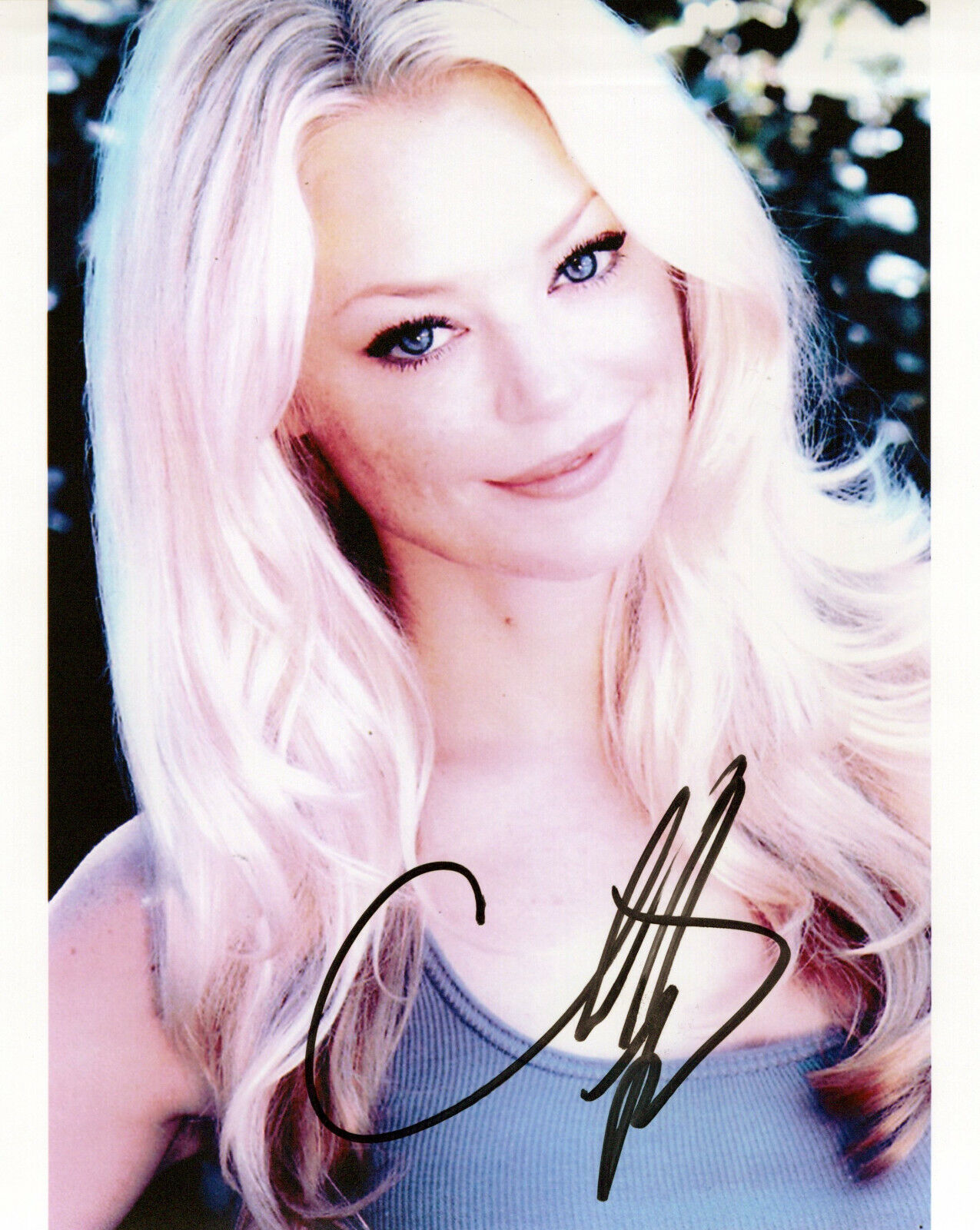 Charlotte Ross glamour shot autographed Photo Poster painting signed 8x10 #1