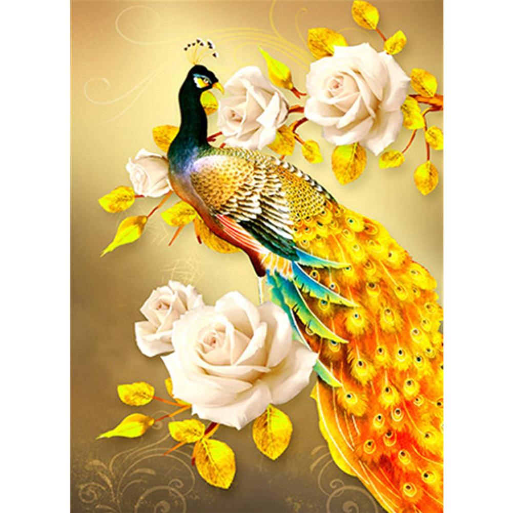 

Peafowl-Special-Shaped Drill Diamond Painting-30X25CM, 501 Original