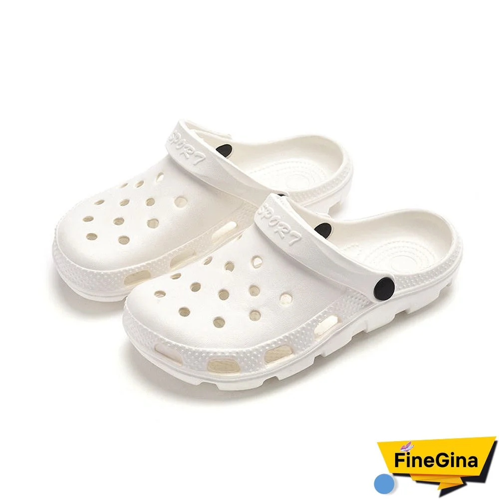 Solid Color Hollow Garden Shoes