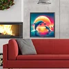 (40*40cm)Dolphin - Full Round Drill Diamond Painting