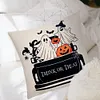 4 Set Happy Halloween Farmhouse Pillows Halloween Party Pillow Decorative Covers