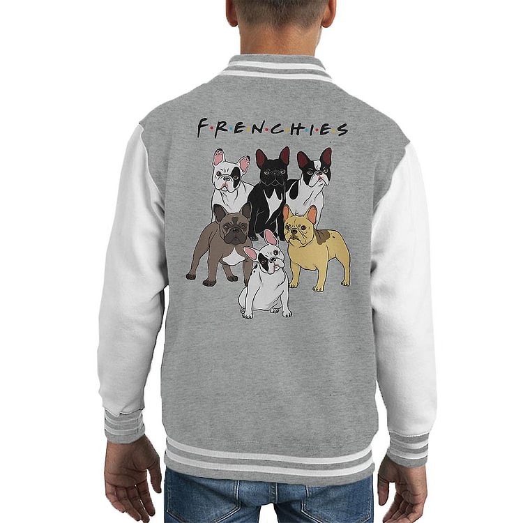 Friends French Bulldog Mashup Kid's Varsity Jacket