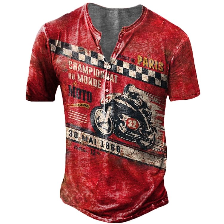 Men's Outdoor Motorcycle Championship Henry T-Shirt