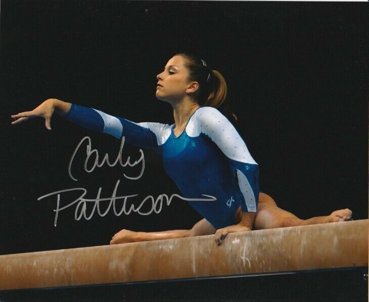 CARLY PATTERSON SIGNED USA GYMNASTICS 8x10 Photo Poster painting 2004 ATHENS OLYMPICS GOLD MEDAL