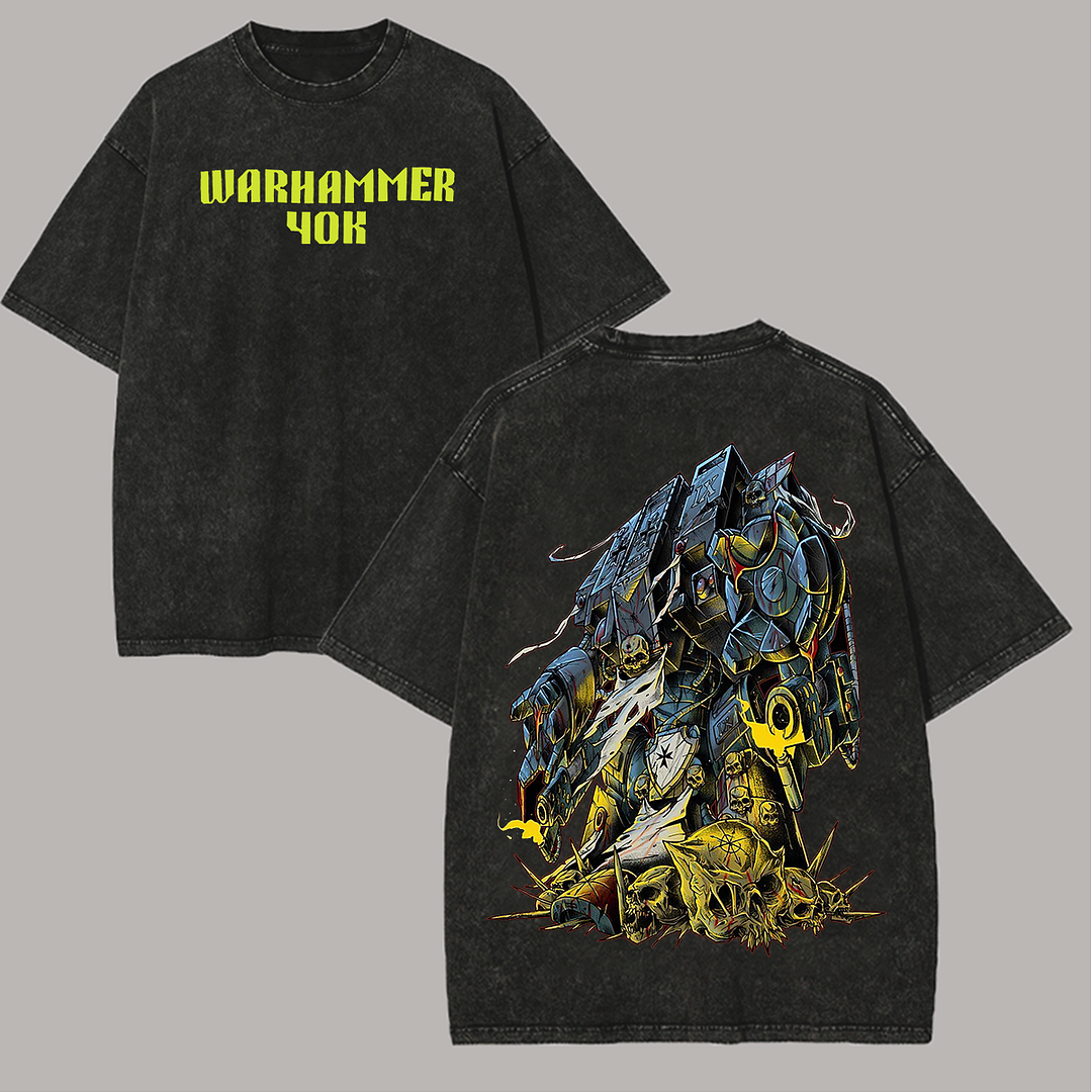 Warhammer 40k Printed Unisex Washed T-Shirt