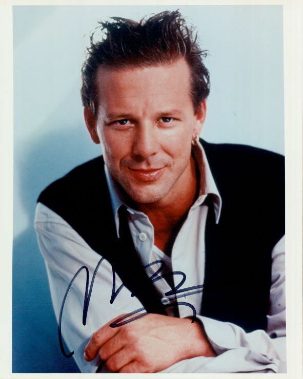 Mickey Rourke vintage signed 8x10 Photo Poster painting in-person