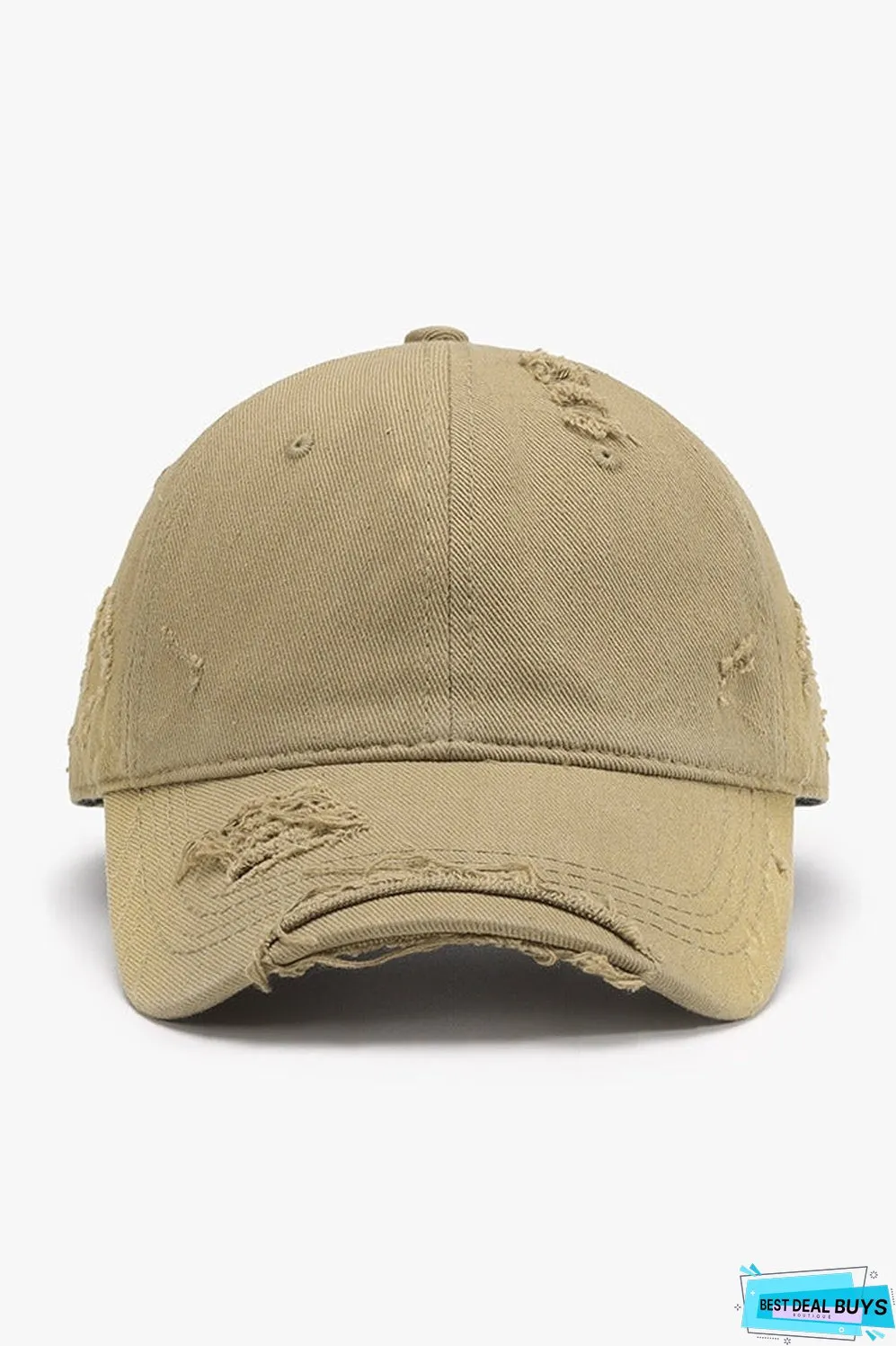 Distressed Adjustable Cotton Hat