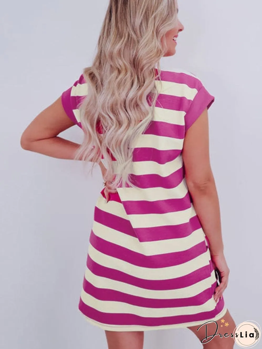 Cute Striped Mini Dress