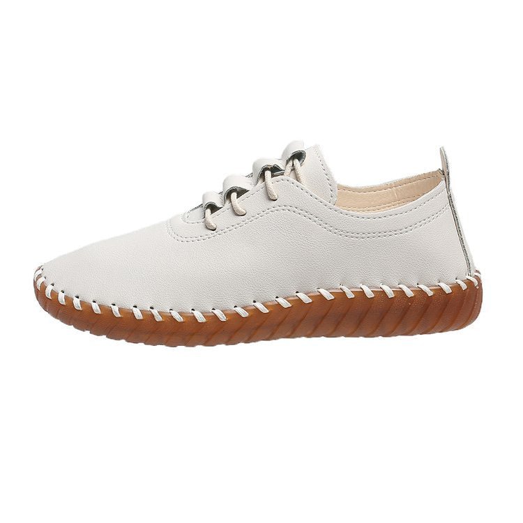 2021 Newest Designer Woman Flats Breathable Sew Oxford Sneakers Women Casual Lace Up Split Hollow Moccasins Loafer Shoes