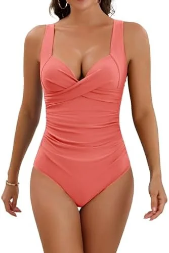 Tummy Control Push Up One Piece Swimsuit 