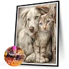 Cat Dog - Full Round Drill Diamond Painting