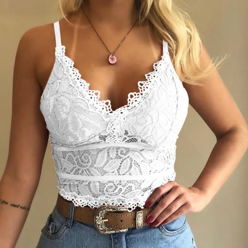 Churchf Sex Goddess Hazy Sexy And Charming Hollow Lace Ribbon Triangle Cup Bra Without Steel Ring Dew Back Women's Underwear