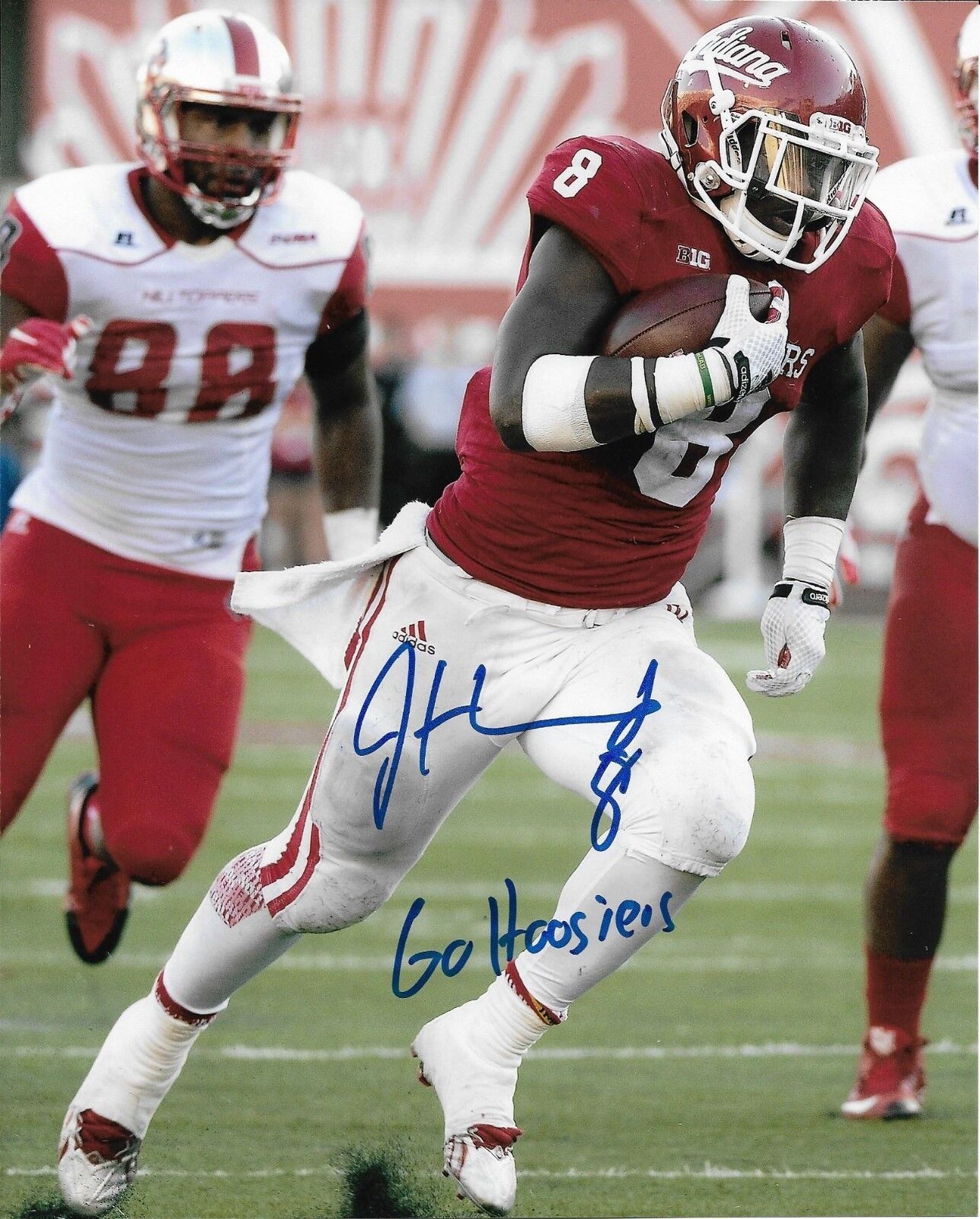 JORDAN HOWARD signed INDIANA HOOSIERS 8X10 Photo Poster painting CHICAGO BEARS w/COA PROOF