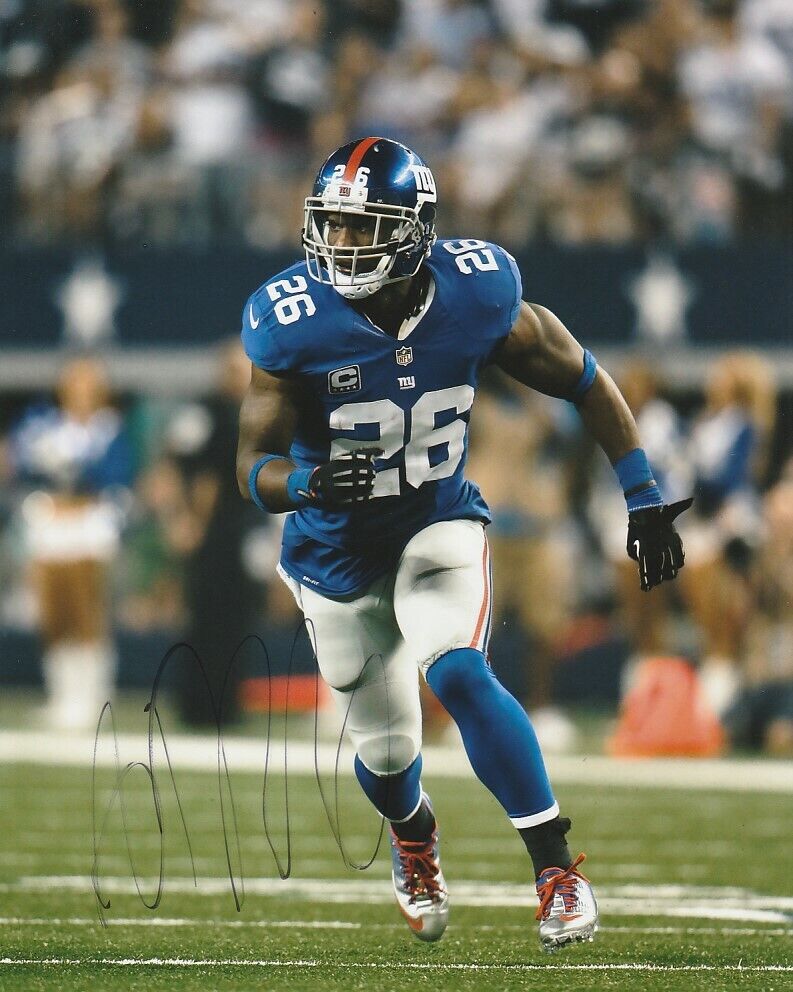 ANTREL ROLLE SIGNED NEW YORK NY GIANTS FOOTBALL 8x10 Photo Poster painting #1 NFL EXACT PROOF!