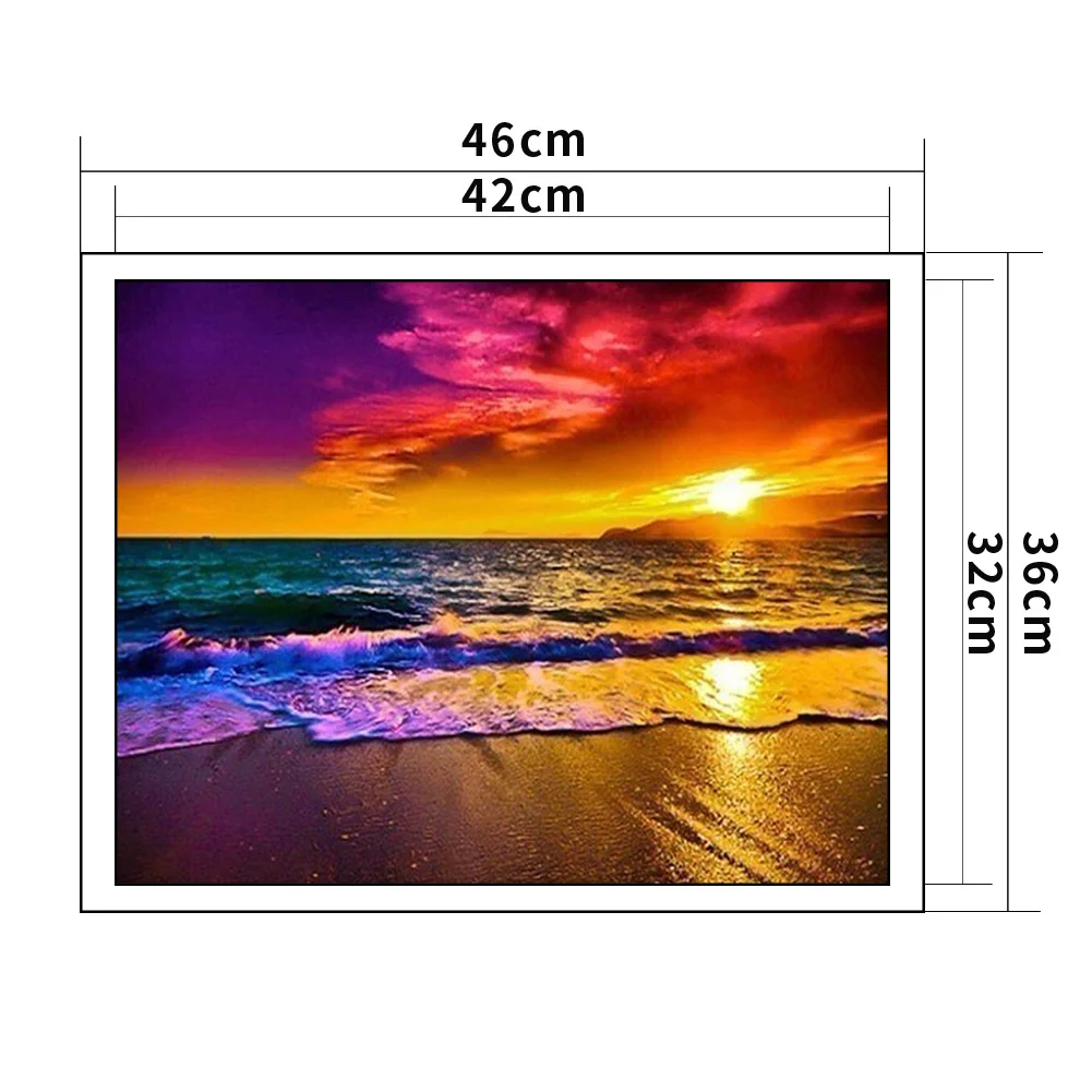 11ct Stamped Cross Stitch - Beach Spray(36*46cm)