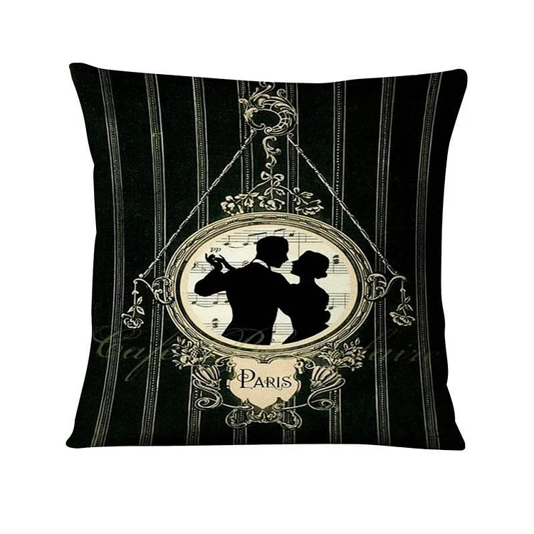 Linen Pillow Case  - Baroque 45*45cm