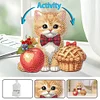 uk.everydayedeals DIY Diamond Painting Acrylic Bobble Head Decoration - Cat Foods