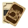 Wooden Needle Box Built-in Strong Magnet Needles Storage Holder with Lid Pin Organizer for Quilters Sewers Craft Supplies Gift