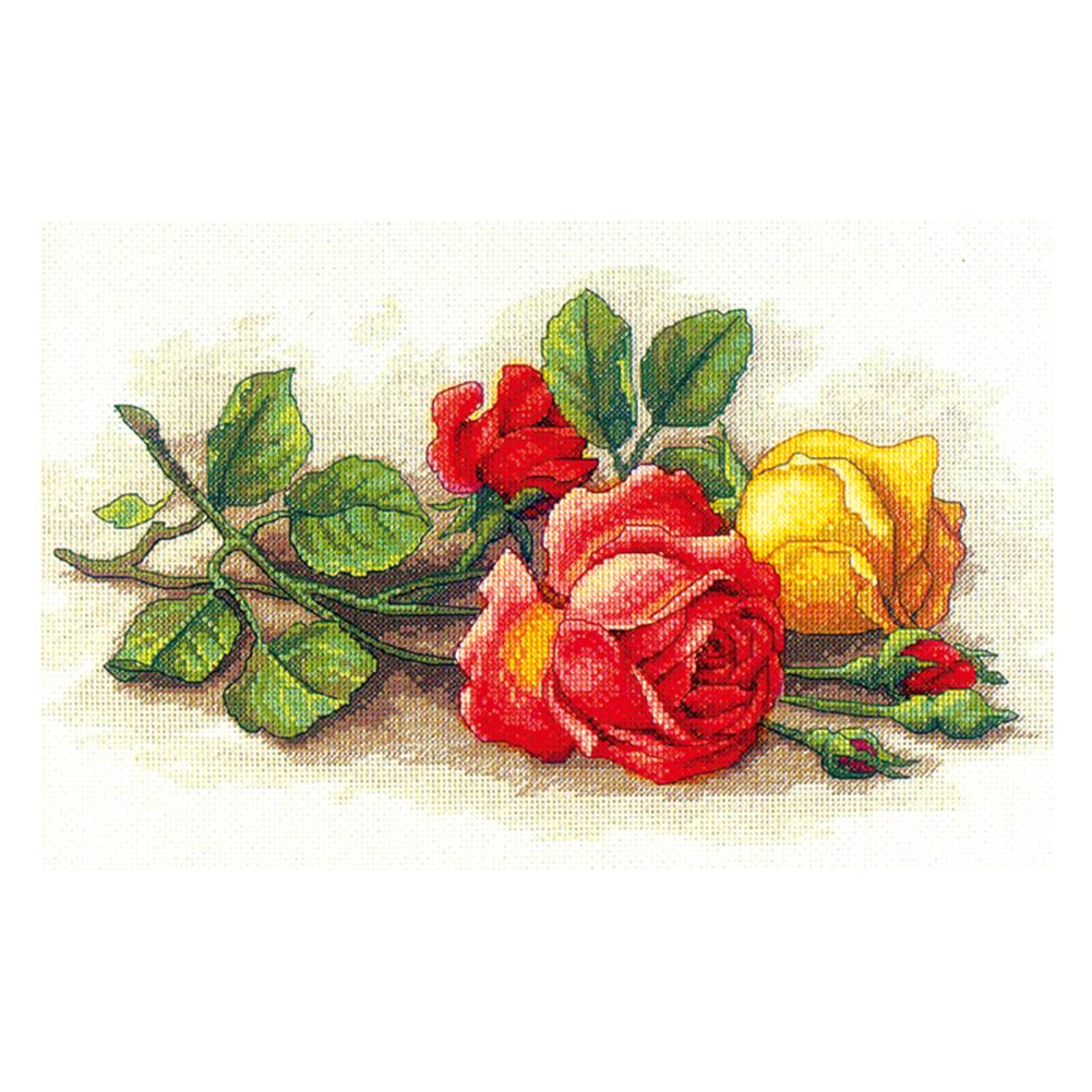 

Love Rose - 11CT Stamped Cross Stitch - 54*32cm, 501 Original