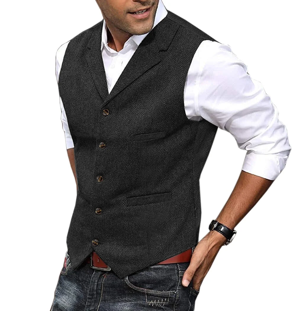 Inongge Casual Mens Brown Vest Silver Slim Fit V Neck Tuxedos School Party Green Waistcoat For Wedding Banquet Nightclub