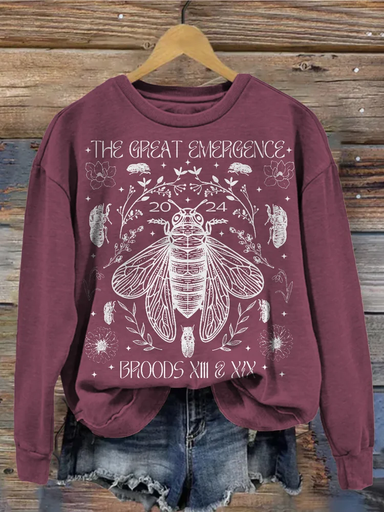 The Cicadas the Great Emergence 2024 Washed Sweatshirt
