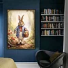 Retro Bunny - 11CT Stamped Cross Stitch - 40*60cm