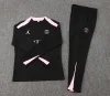 2024/2025 Psg Paris Saint-Germain Half-Pull Training Suit Black with pink Set
