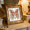 Red Butterfly DIY Partial Drill Special Shape Diamond Painting Kit 30x30cm