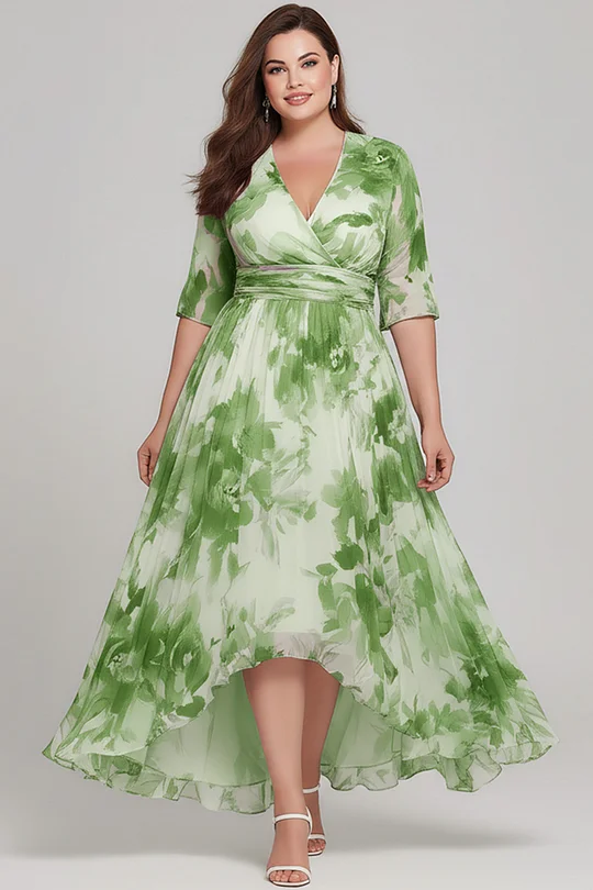 Plus Size Green Dresses  Plus Size Green Collection : Fresh, Elegant &  Perfect for Every Occasion  Green is the color of nature's charmcalming  yet vibrant, it's ideal for plus-size women