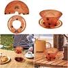 Outdoor Lightweight Folding Tableware Reusable Tableware Combination for Camping