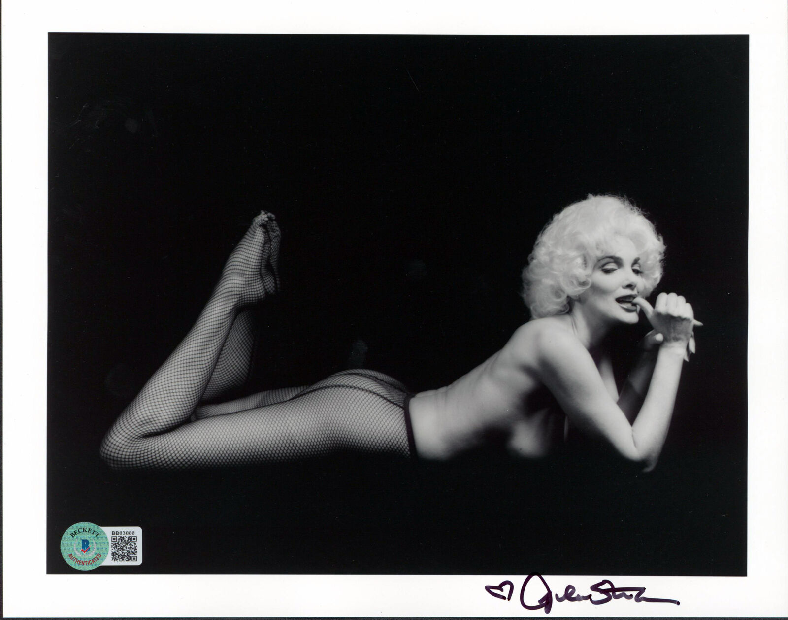 Julie Strain Heavy Metal Authentic Signed 8x10 Sexy Photo Poster painting Deceased BAS #BB83088