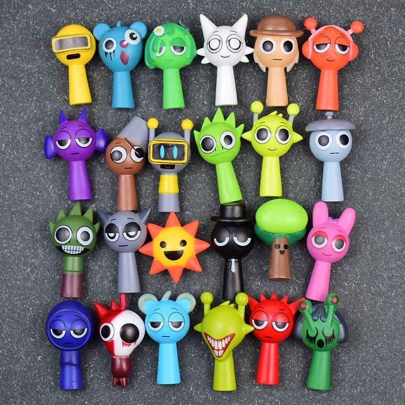 Product Introduction of 24pcs Sprunki Action Figures Set, Music Game Collectible Dolls, Unique Christmas & Birthday Gifts for Adults & Youngsters, Whimsical Art Style Figurines, Perfect for Car & Desktop Decor, Holiday Gifts 5