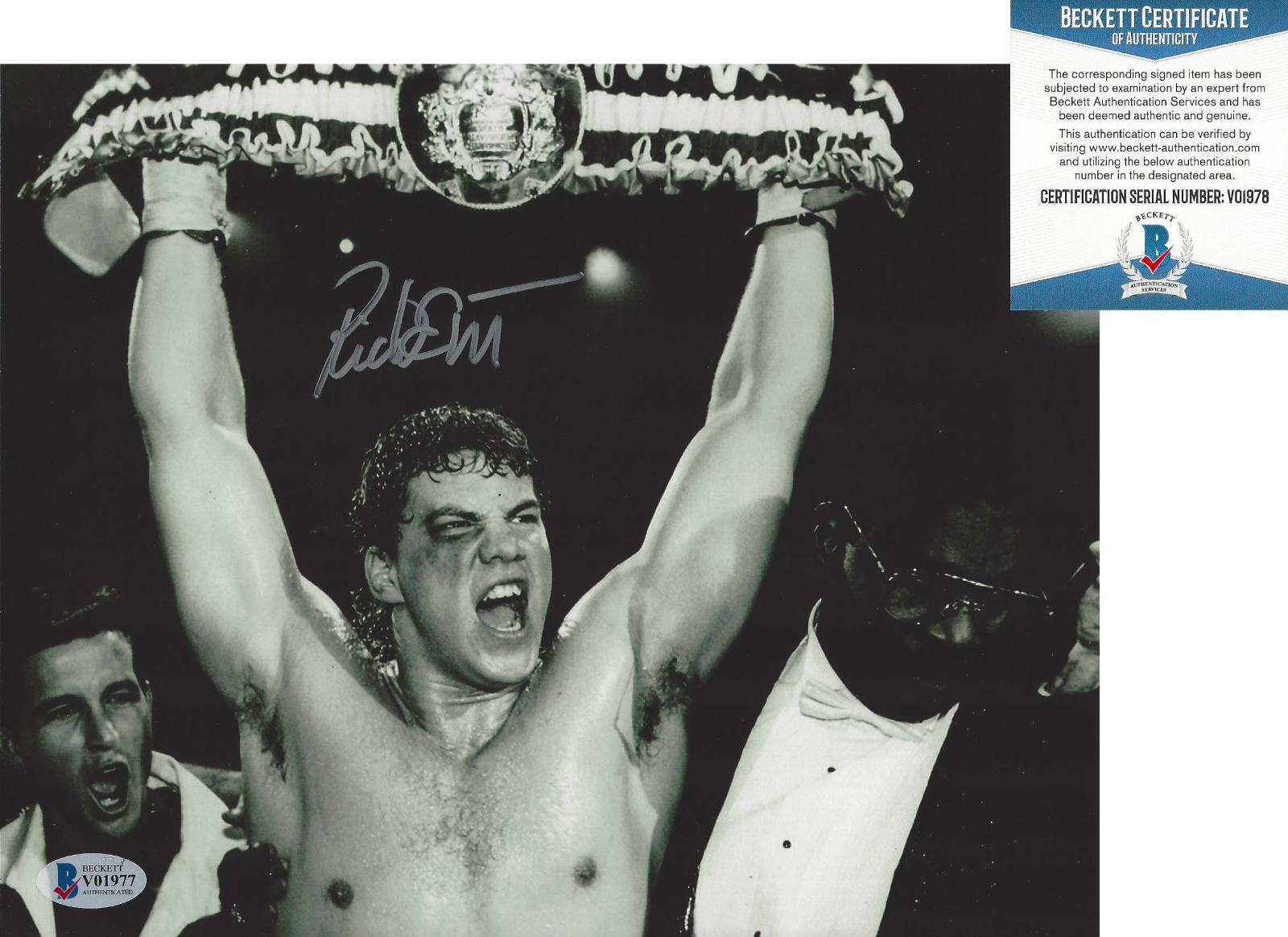 RICHARD GANT SIGNED 'ROCKY V 5' GEORGE DUKE 8x10 Photo Poster painting P PROOF BECKETT COA BAS