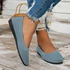 Gioiacombo&trade; Nuove scarpe casual piatte in maglia traspirante da donna