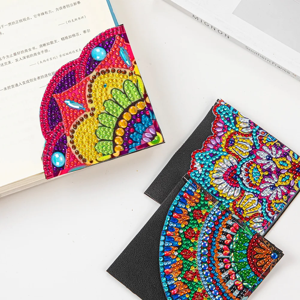 DIY Corner Bookmark Art Craft 5D Dot Drill Book Mark for Presents