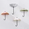 3pcs/set Cute Umbrella Creative Wall Mount Key Holder Wall Hook Hanger Organizer Durable Kitchen Dining & Bar Tool  1o9