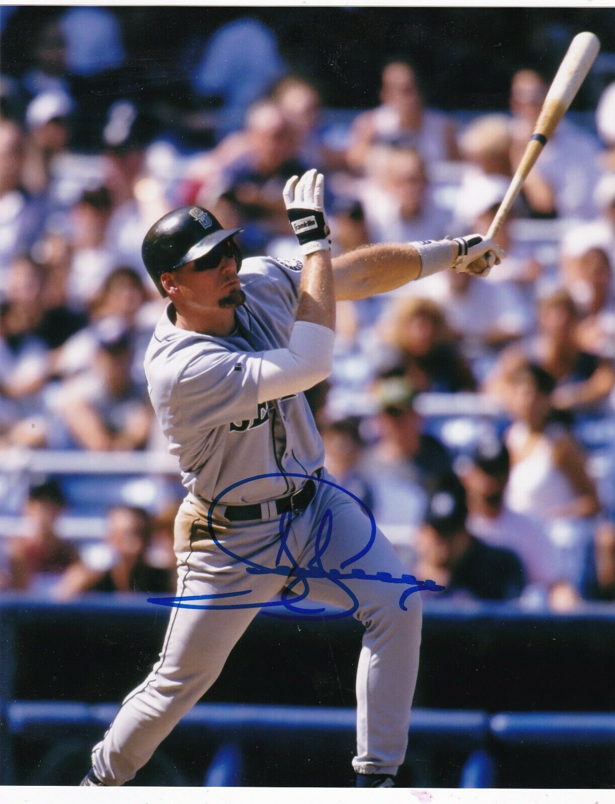 JAY BUHNER SEATTLE MARINERS ACTION SIGNED 8x10