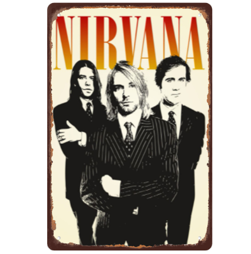 【Multi Style】Nirvana - Vintage Tin Signs