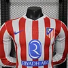2025/2026 Player Version Long Sleeve Atletico Madrid Home Football Shirt 1:1 Thai Quality