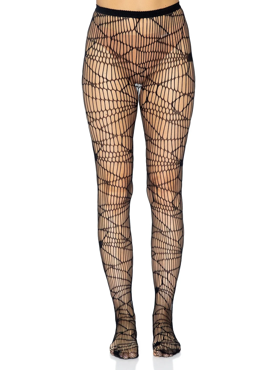 Blanche Distressed Net Pantyhose